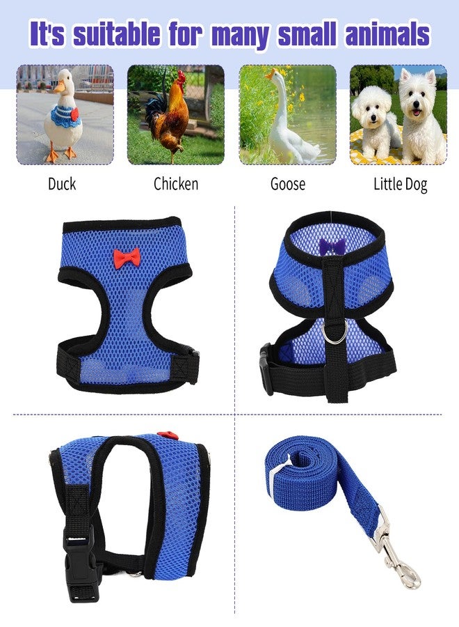 LUODAKA 4Pcs Adjustable Chicken Harness Safe Convenient Breathable Comfortable Suitable for Small Animal Training Can Be Used As a Chickens Leashes and Harnesses (Medium) - Image 2